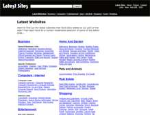 Tablet Screenshot of latestsites.com